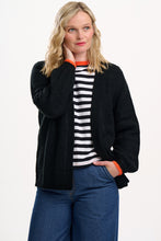 Load image into Gallery viewer, SUGARHILL. Yvette Cardigan Black Lightning Flash  Front &amp; Back Images