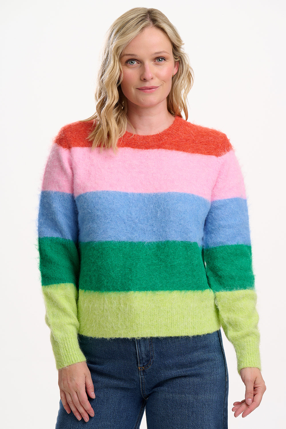 SUGARHILL Dayna Jumper Multi Rainbow Stripes