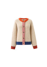 Load image into Gallery viewer, FRNCH Cyclamen Cream Cardigan