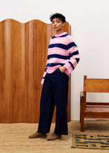 Load image into Gallery viewer, FRNCH Sweater Himalayan Pink Stripes