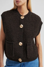 Load image into Gallery viewer, SECOND FEMALE  Ulrikke Chocolate Torte Knit Vest