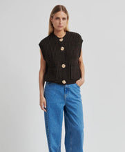 Load image into Gallery viewer, SECOND FEMALE  Ulrikke Chocolate Torte Knit Vest