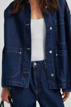Load image into Gallery viewer, SECOND FEMALE Columbo Denim Jacket Dark Navy Blue