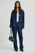 Load image into Gallery viewer, SECOND FEMALE Columbo Denim Jacket Dark Navy Blue