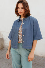 Load image into Gallery viewer, SUGARHILL Amity Jacket Blue Stripe Denim