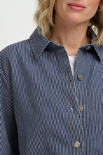 Load image into Gallery viewer, SUGARHILL Amity Jacket Blue Stripe Denim