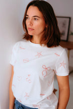 Load image into Gallery viewer, SUGARHILL Maggie T Shirt Off White,Chic Embroidery