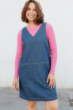 Load image into Gallery viewer, SUGARHILL Cecil Tunic Dress Mid Blue Denim