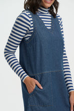 Load image into Gallery viewer, SUGARHILL Cecil Tunic Dress Mid Blue Denim