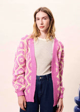 Load image into Gallery viewer, FRNCH Marmara Cardigan Pink/Beige