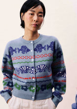 Load image into Gallery viewer, FRNCH Federica Light Blue Cardigan