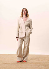 Load image into Gallery viewer, FRNCH Juncus Cream Wide Leg Trouser