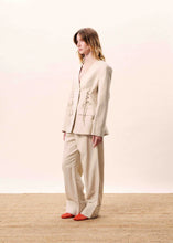 Load image into Gallery viewer, FRNCH Juncus Cream Wide Leg Trouser