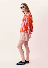 Load image into Gallery viewer, FRNCH Shorts Luminous Rose  Pink/Beige Gingham Check Elasticated Waist