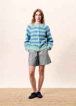 Load image into Gallery viewer, FRNCH Cardigan Azur Sky Blue