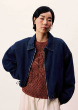 Load image into Gallery viewer, FRNCH Hacare Denim Bomber Jacket