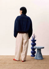 Load image into Gallery viewer, FRNCH Hacare Denim Bomber Jacket