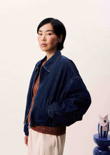 Load image into Gallery viewer, FRNCH Hacare Denim Bomber Jacket
