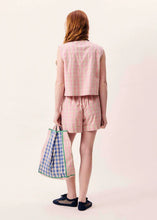 Load image into Gallery viewer, FRNCH Aurora Vest  Pink/Beige Check