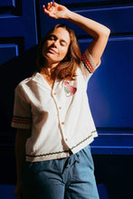 Load image into Gallery viewer, SUGAR HILL Michelle Shirt Off White Pink Leopard