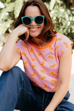 Load image into Gallery viewer, SUGARHILL Chrissy Relaed Tank T Shirt Pink/Oranges