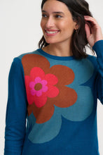 Load image into Gallery viewer, SUGAR HILL Rita Jumper Teal Growing Flower