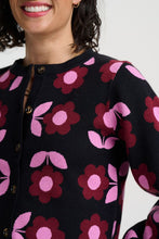 Load image into Gallery viewer, SUGAR HILL Venetia Cardigan Black Mod Daisies