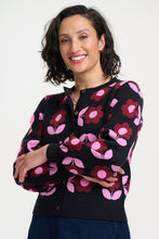 Load image into Gallery viewer, SUGAR HILL Venetia Cardigan Black Mod Daisies