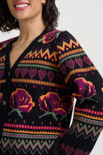 Load image into Gallery viewer, SUGAR HILL Adrian Cardigan Black Wild Roses