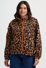 Load image into Gallery viewer, SUGAR HILL Remi Popper Fleece Brown/Leopard