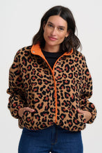 Load image into Gallery viewer, SUGAR HILL Remi Popper Fleece Brown/Leopard