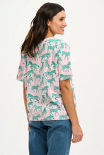 Load image into Gallery viewer, Sugar Hill  Kinsley Relaxed T Shirt  Pink Zebra Repeat