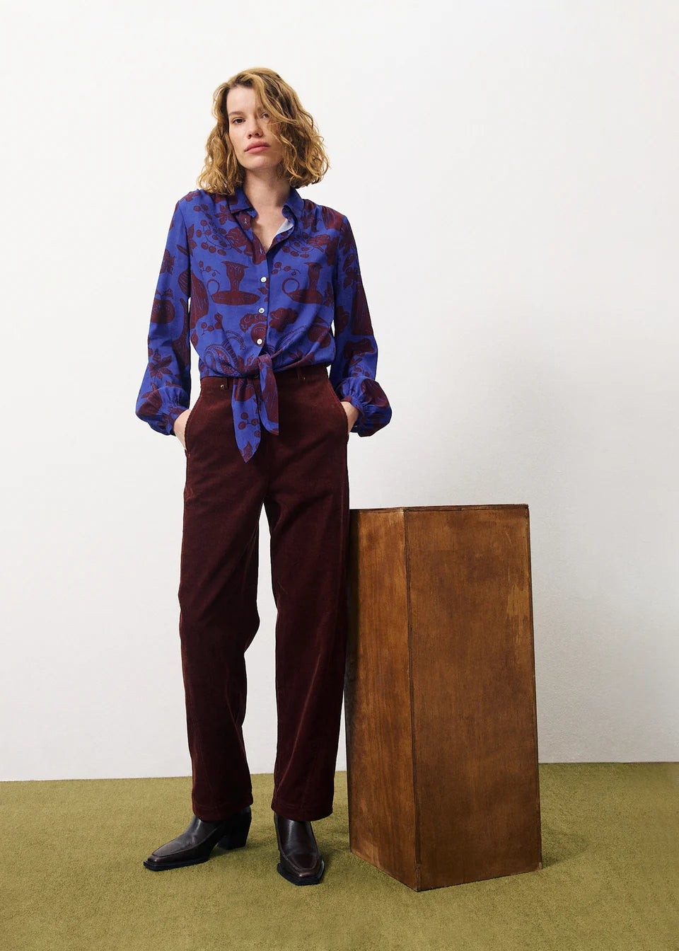 FRNCH. Elysa Trousers Bordeaux