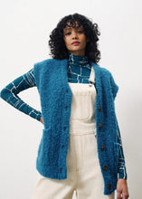 Load image into Gallery viewer, FRNCH. Magaly Petrol Blue Gilet