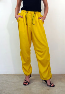 Religion Trace Yellow Parachute Trousers