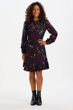 Load image into Gallery viewer, Sugar Hill  Juliette Dress  Black/Colourful Universe