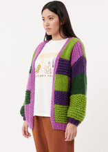 Load image into Gallery viewer, FRNCH. Maelia  Cardigan Violine/Stripes
