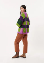Load image into Gallery viewer, FRNCH. Maelia  Cardigan Violine/Stripes