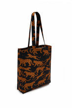 Load image into Gallery viewer, SugarHill. Hope Tote Bag Black/Tan Large Leopard