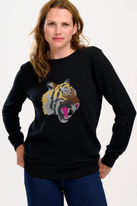 SugarHill. Astrid Jumper Black Roaring Tiger