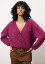 Load image into Gallery viewer, FRNCH  Enora Cardigan Purple/Violine