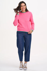 SugarHill  Helena Jumper Pink Contrast Tipping