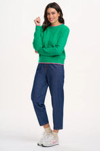 Load image into Gallery viewer, SugarHill. Helena Jumper Green Contast Tipping
