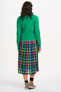 SugarHill. Helena Jumper Green Contast Tipping