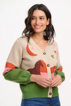 Load image into Gallery viewer, SugarHill. Adrian Cardigan Oatmeal,Desert Cowgirl