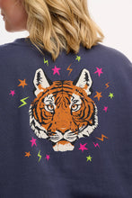 Load image into Gallery viewer, SugarHill. Eadie Relaxed Sweatshirt  Charcoal Tiger and Stars