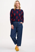 Load image into Gallery viewer, SugarHill. Rosie Jumper Navy Lobster Repeat