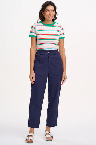 SugarHill. Rowan Trousers Navy Triple Star