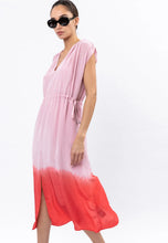 Load image into Gallery viewer, Religion Peridot Dress Dip Dye. Zephyr and Coral