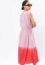 Load image into Gallery viewer, Religion Peridot Dress Dip Dye. Zephyr and Coral